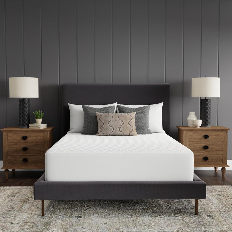 Sealy Luxury 100% Cotton Soft Top Layer, High Loft Comfort EternaLoft Fiberfill, Durable Stretch Corners Mattresses 18 Inches Deep Machine Washable Fitted Mattress Pad, King Size, White - Image 1